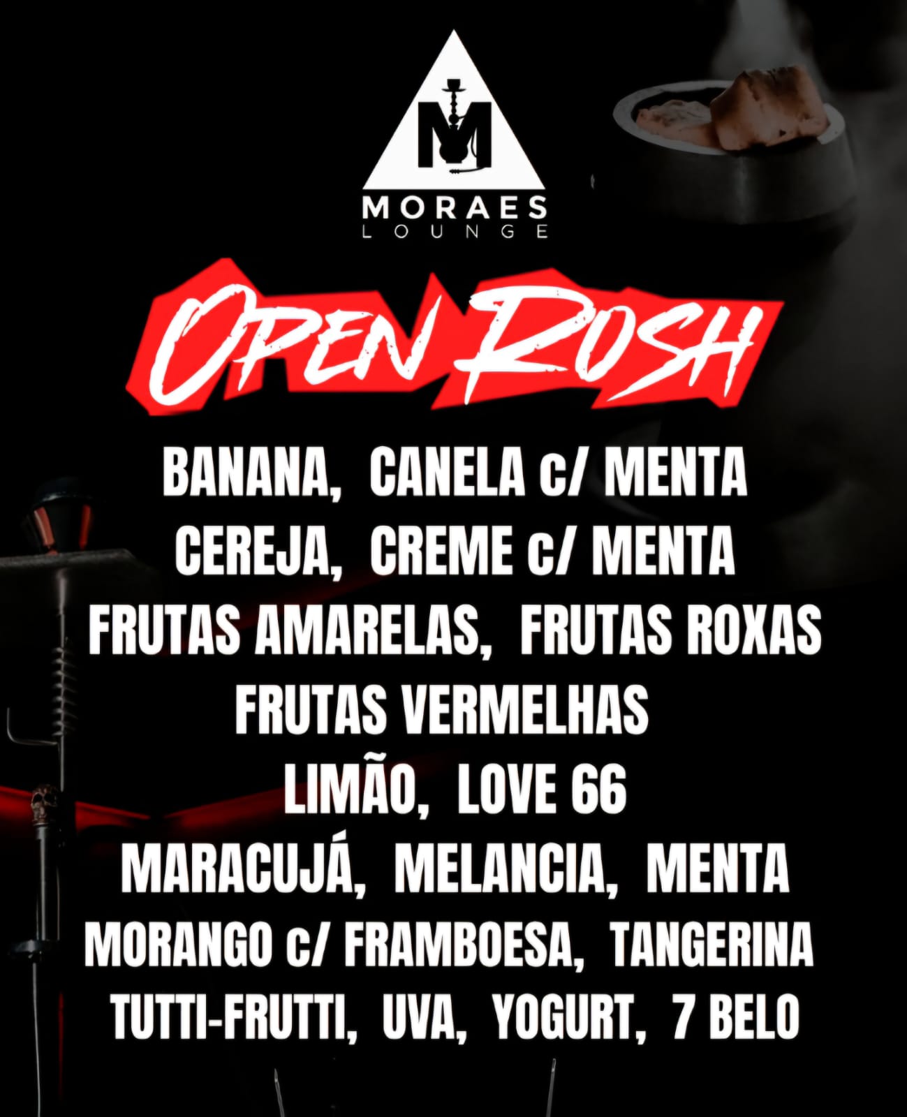 Cardápio Open Rosh